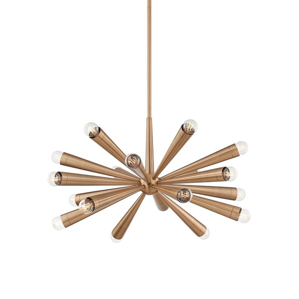 Troy Lighting Keanu 18 Light Chandelier 30.25 In. Patina Brass F1030-PBR - main