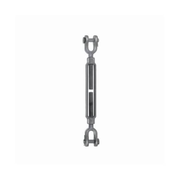 Chicago Hardware Class G Turnbuckle, Jaw/Jaw, 5/8 in Thread, 3500 lb Working, 12 in Take Up, 21-3/4 in L Close 03090 8 - main