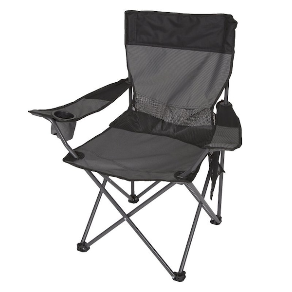 Stansport APEX Deluxe Foldable Arm Chair, 18-1/2 in W, 22 in D, 35-1/2 in H, Steel Frame, Polyester Seat G-400 - main