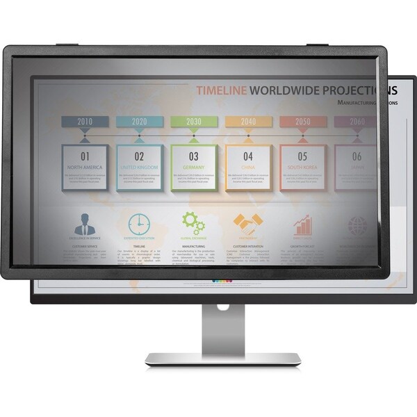 Rocstor Framed Privacy Filter for 24in Widescreen Monitor-For 24 in Monitor-16:10-Framed PV0027-B1 - main