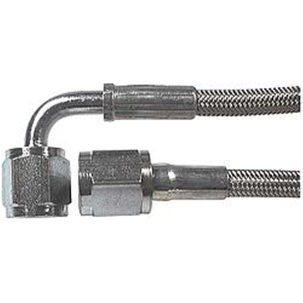 Powerhouse 15 in. No. 3 Braided Steel Lines with -4 Stright Ends & -4 90 deg PO3613274 - main