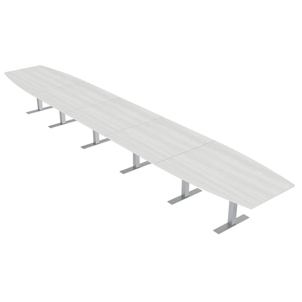 Skutchi Designs 22ft Conference Table With Power Unit | 22 Person Modular Boat Meeting Table | Harmony Series HAR-BOT-48X264-T-WA7976-NA - main