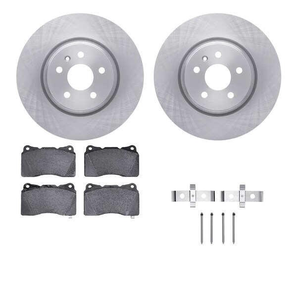 Dynamic Friction Co DFC Brake Rotor with 5000 Brake Pads and Hardware Kit 6512-26010 - main