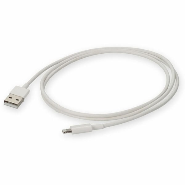 Add-On AddOn 1m USB 2.0 (A) Male to Lightning Male White Slim Cable USB2LGTSL1MW - main