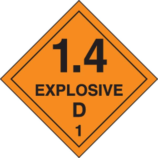 Accuform DOT SHIPPING LABELS HAZARD CLASS 1 MSL129PS2 - main