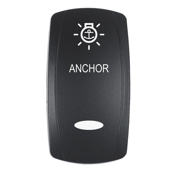 Pacer Group Pacer Actuator - 'ANCHOR' f/V Series Contura Switches - Black - Laser Etched Top/Bottom Light EV2LE-ANC - main