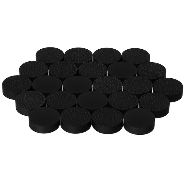Gardenised 24-Pack Pot Feet - Solid Rubber Risers with Non-Slip Grip for Outdoor & Indoor Planters QI004799 - main