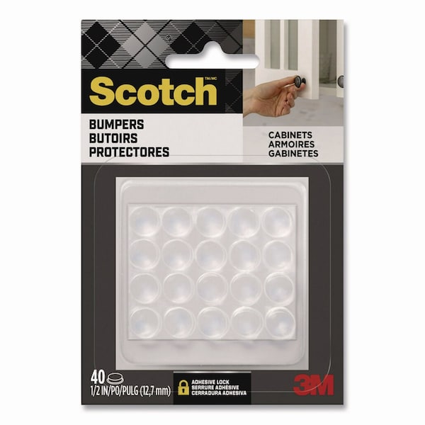 Scotch Bumpers, 0.5in dia, Clear, 40PK SP951-NA - main