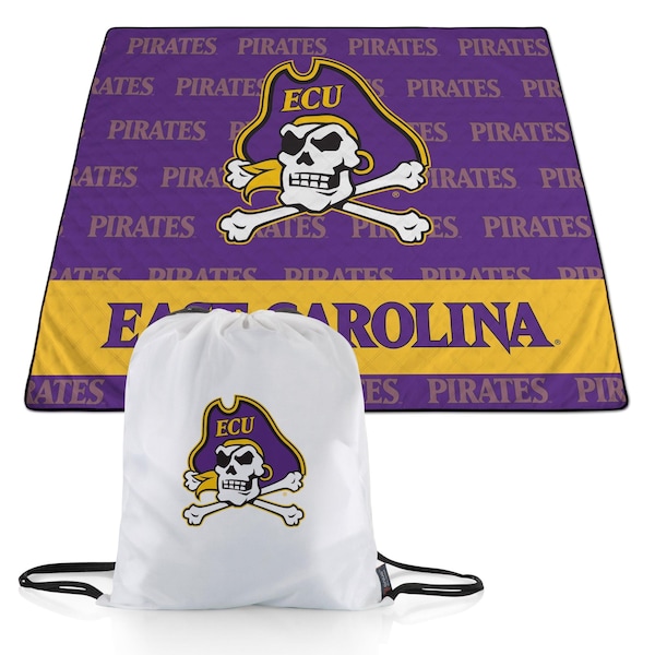 Picnic Time Family Of Brands NCAA East Carolina Pirates Impresa Picnic Blanket - Lightweight Beach Blanket - Machine Washable 819-01-999-876-0 - main