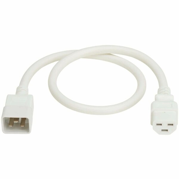 Eaton TRIPP LITE SERIES POWER CORD C20 TO C21 HEAVY-DUTY 20A 250V 12 AWG 2 FT. 0.6 M P035-002-AWH - main