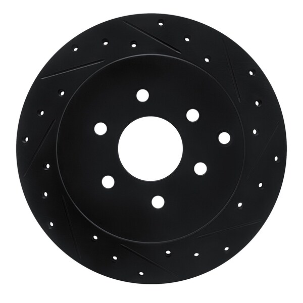 Dynamic Friction Co DFC Brake Rotor - Drilled and Slotted - Black 633-67093R - main