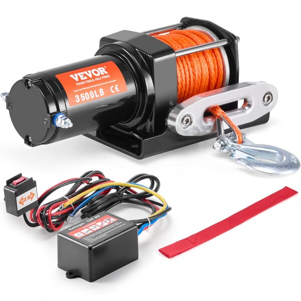 Vevor Electric Winch 13500 lbs 12V Truck Winch with 80 ft Synthetic Rope SC13000 - main