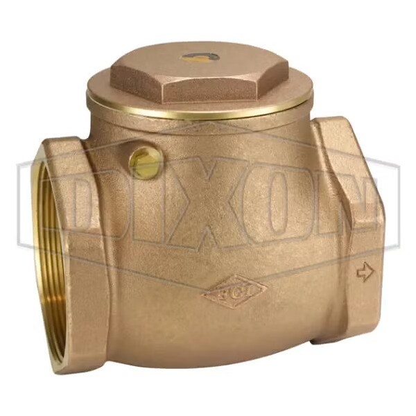 Dixon Swing Check Valve, 4 in Nominal, FNPT End Style, Brass Body SWCV400 - main