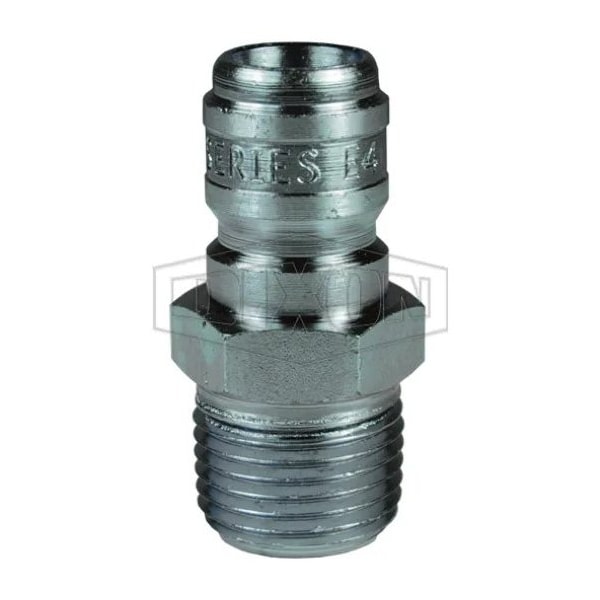 Dixon DQC E Straight Through Interchange Male Plug, 1/8-27 Nominal, NPTF, 303 Stainless Steel E1M1-S - main