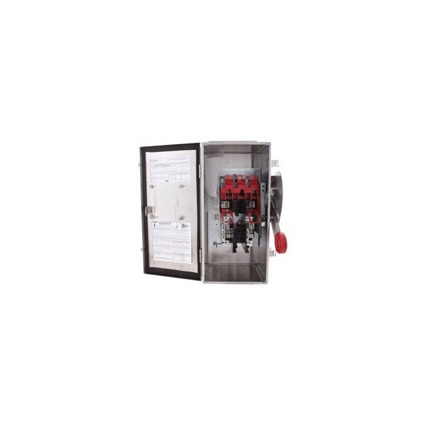 Eaton Safety Switches DH 2P 60A 240V 50/60Hz 1Ph Fusible w/ Neutral 3Wire EA NEMA 4X DH222NWK - main