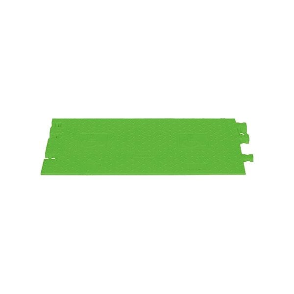 Checkers Hi-Viz Cable Ramp, 1-7/8 in H, 36 in L, 20 in W, 5 Channel, Urethane, Green WSA-125RMAH-FLG - main