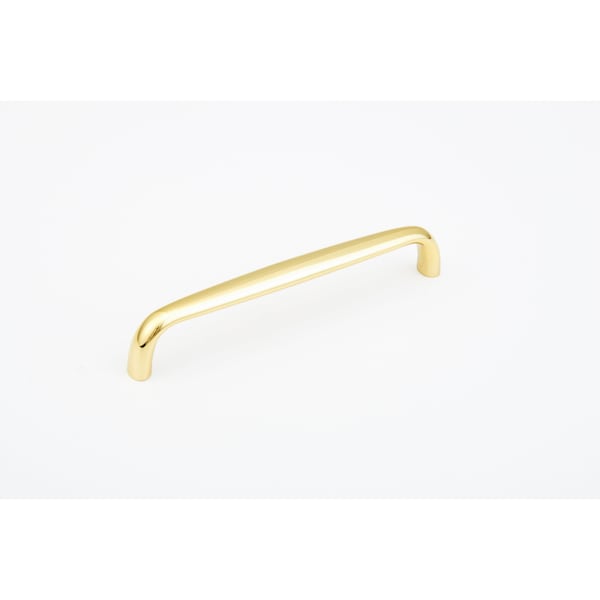 Schaub 6in Center to Center Traditional Cabinet Pull Bright Brass Finish 737-03 - main
