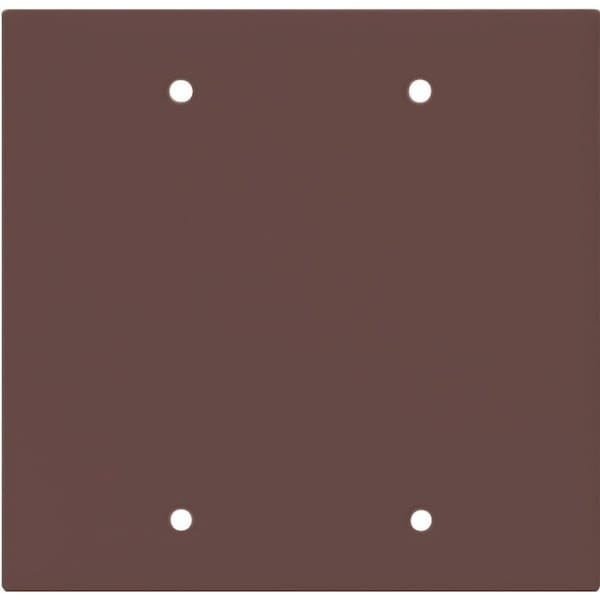 Eaton Wiring Devices 2137 Wallplate, 412 in L, 456 in W, 008 in Thick, 2 Gang, Thermoset, Brown 2137B-BOX - main