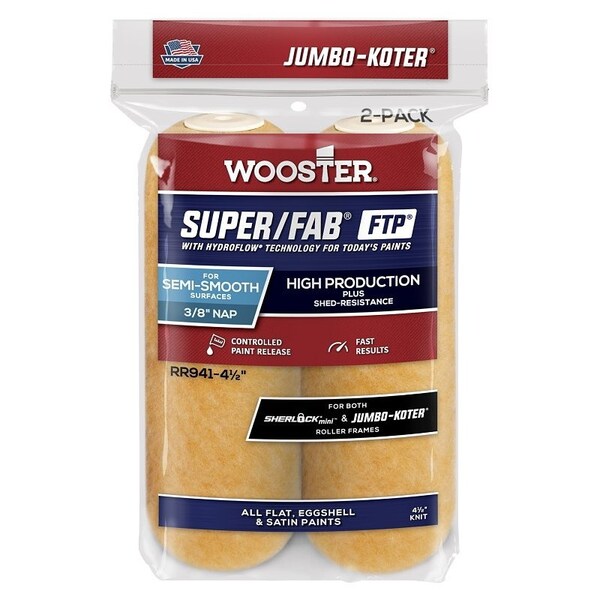 Wooster COVER PNT RLR 4-1/2X3/8IN, 2PK 0RR9410044 - main