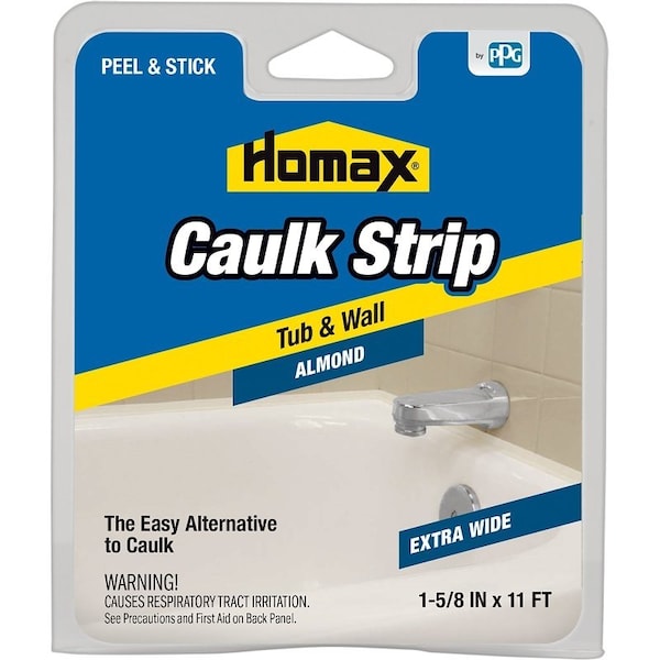 Homax Caulking Strip, White, 120 deg F, 7/8 in W X 11 ft L 34015 - main