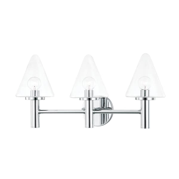 Mitzi Connie 3 Light Bath And Vanity 7 In. Polished Chrome H540303-PC - main