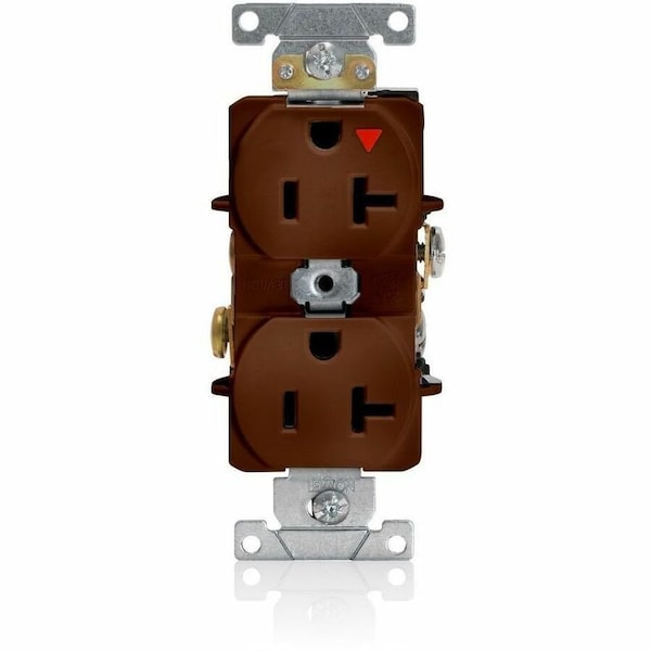 Leviton Industrial Series Heavy Duty Grade Duplex Receptacle, 20 Amp, 125 Volt 5362-IGB - main