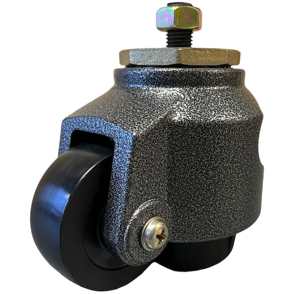 Hyw Products S-Type Leveling Casters Nylon Wheels 100S Top Plate With Bolt & Nut Included KC100S - main