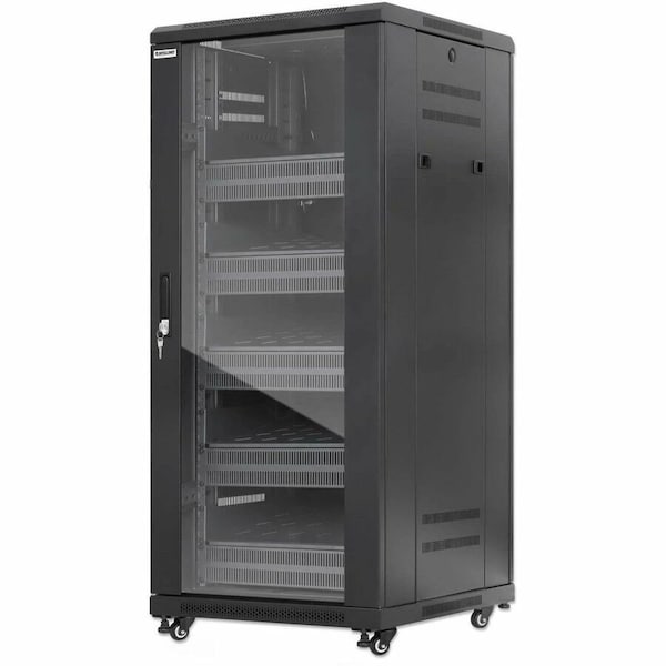 Intellinet Network Solutions PRO LINE NETWORK CABINET WITH INTEGRATED FANS, 27U 716239 - main