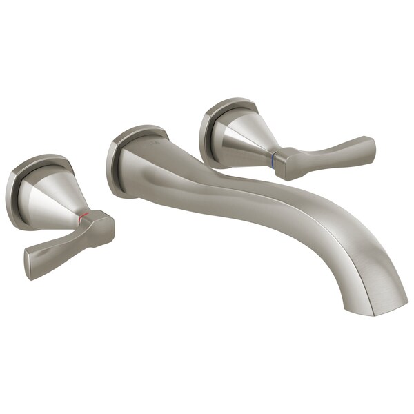Delta Stryke Wall Mounted Tub Filler, 12.72 in, Lumicoat Stainless T5776-SS-PR-WL - main