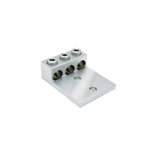Burndy AL Term, 3 Cond, #2 AWG, 1/2 in Stud, Al/Cu Rated K3A36U2N - main
