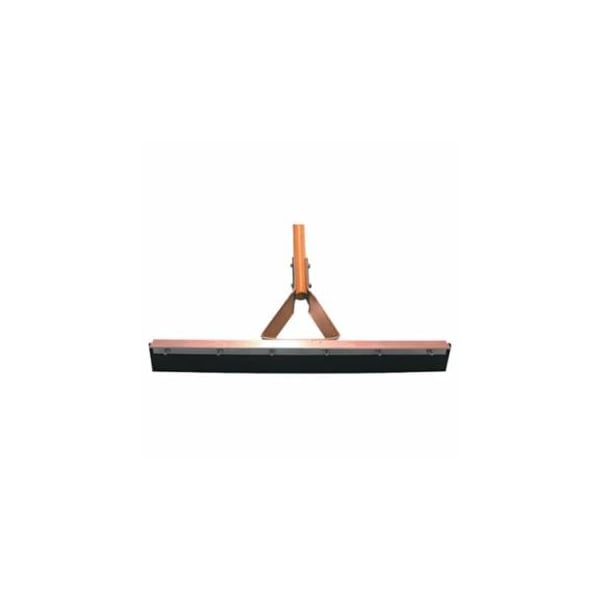 Magnolia Brush Non-Sparking Floor and Driveway Squeegee, Straight, 30 in, Black Rubber, Includes Handle 455-4130 - main