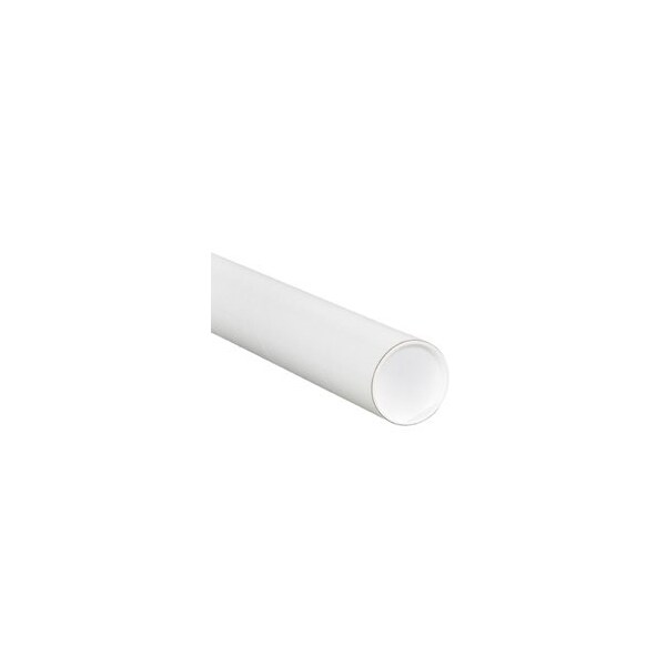 Bubblefast 3 x 20'' White Tubes with Caps, 24PK BFP3020W - main
