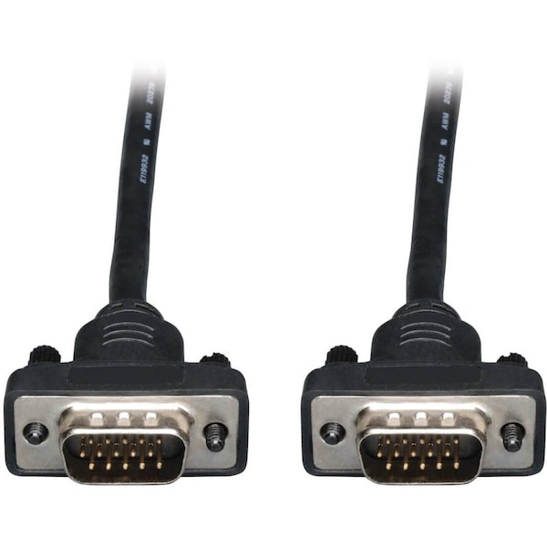 Tripp Lite by Eaton 6ft VGA Coax Monitor Cable Low Profile with RGB High Resolution HD15 M/M 6' P502-006-SM - main