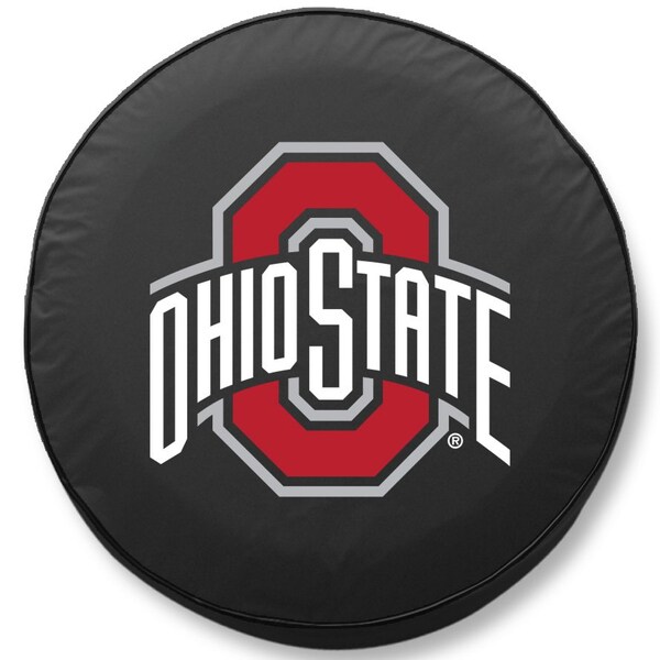 Holland Bar Stool Co 34 x 8 Ohio State Tire Cover TCAOhioStBK - main