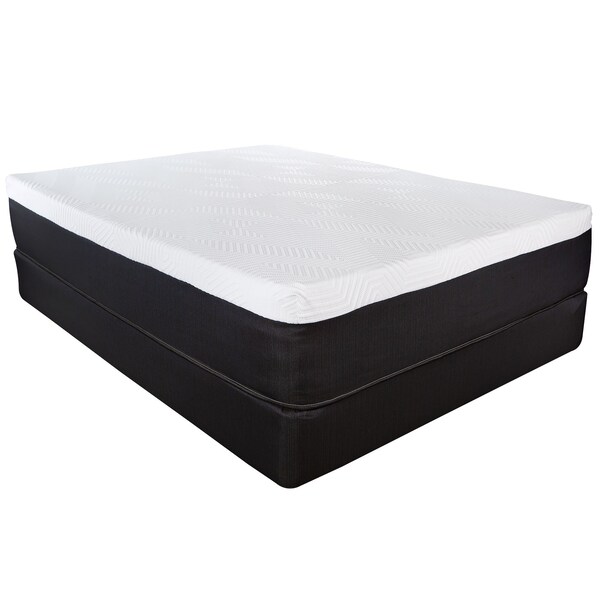 Homeroots 13" Hybrid Pocket Coil Gel Memory Foam Mattress 391685 - main