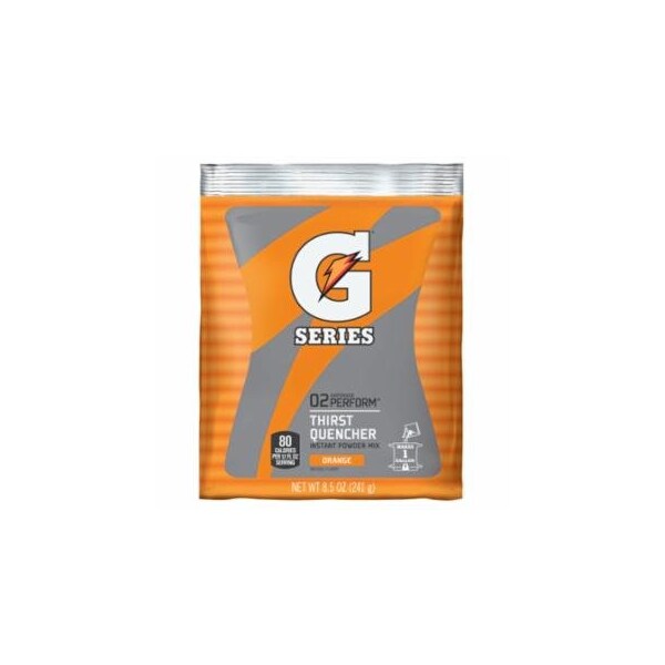 Gatorade G Series 02 Perform Thirst Quencher Instant Powder, 8.5 oz, Pouch, 1 gal Yield, Orange, 40PK 308-03957 - main