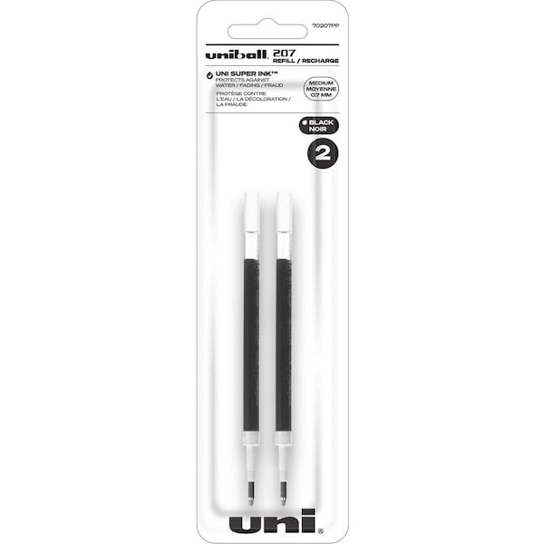 Sanford Ink 70207PP Refill for uni-ball Signo Gel 207 Medium Black Ink 2/Pack 70207PP - main