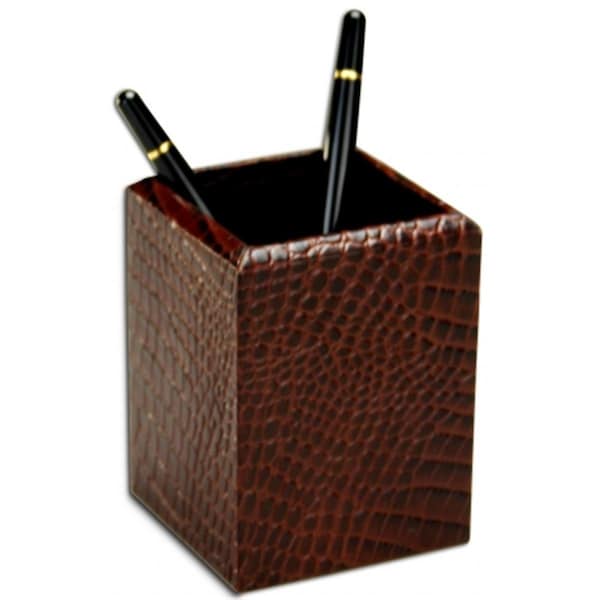 Made-To-Order Crocodile Embossed Pencil Cup MA59800 - main