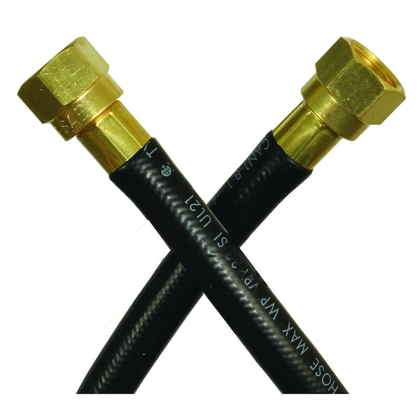 Jr Products 14 Inside Diameter Rubber Low Pressure Supply Hose 38 Female Swivel SAE Flare End x 3 07-30925 - main