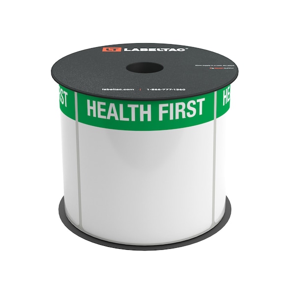 Labeltac LabelTac 4 and Pro Model Die-Cut inHealth Firstin Header Supply 4in x 4in, 200 labels per roll LT44HEALTH - main