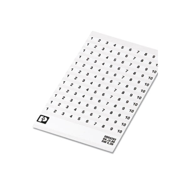 Phoenix Contact SK 3 8 REEL P7 62 WH CUS Marker card 0825128 - main