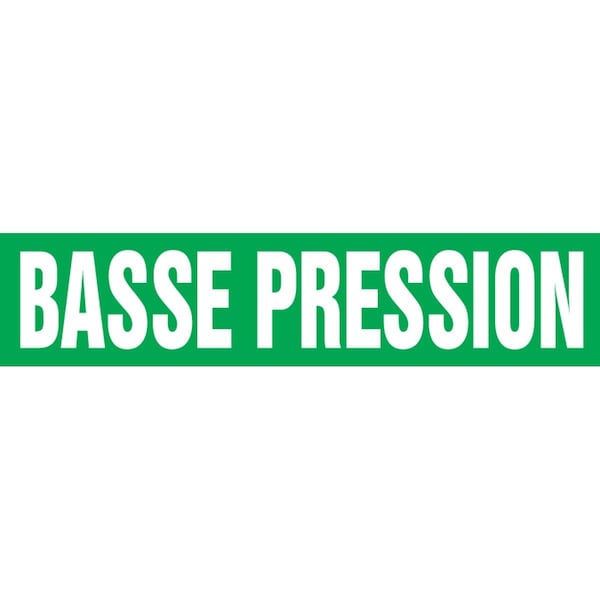Accuform FRENCH PIPE MARKER BASSE PRESSION CRPK482STC - main