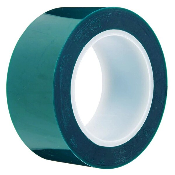Davenport Custom Coatings 0.5" High Temp Masking Tape, 2 in W x 6 in L, Green HTMT0.5 - main