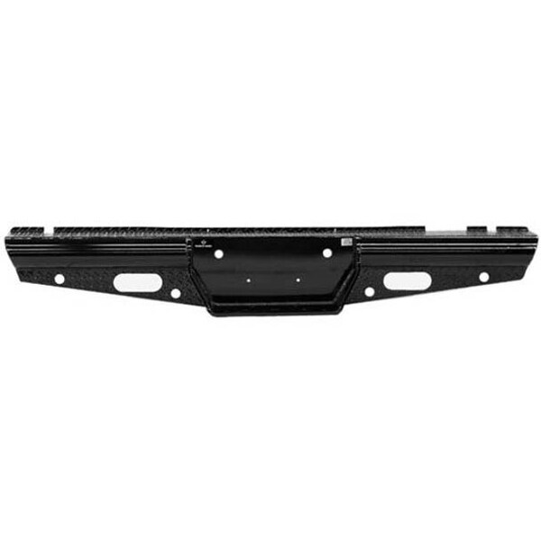 Ilc Replacement For Ford F-250 Super Duty Year 2012 Legend Series Black Powder-Coated Steel Rear Bumper WZ-EDLJ-T - main