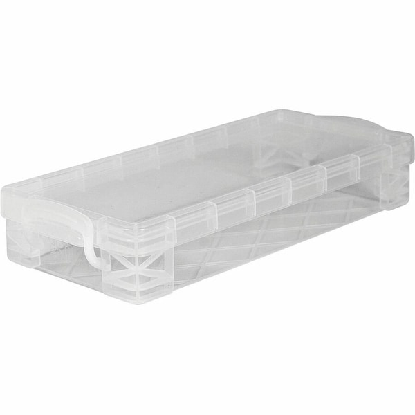 Super Stacker Pencil Box, Clear, 3.75in x 8.38in x 1.63in, 8PK 40309 - main