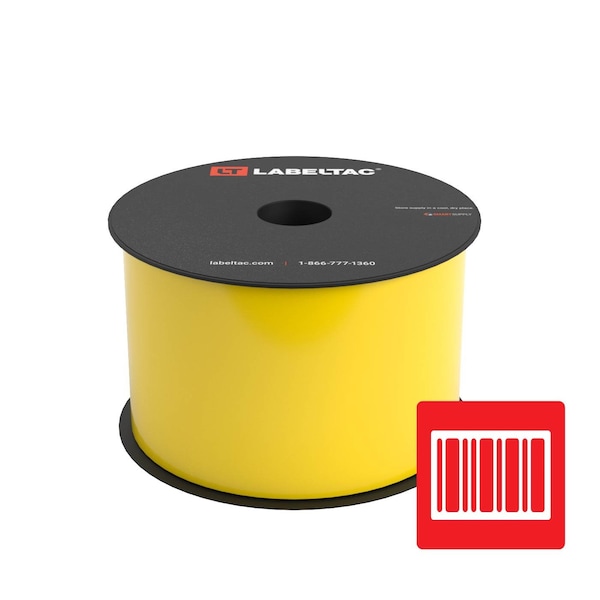 Labeltac MIL-STD-129 Barcode Supply, 3in x 150ft, Yellow LTMIL301 - main