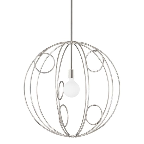 Mitzi Alanis 1 Light Pendant 25 In. Polished Nickel H485701M-PN - main