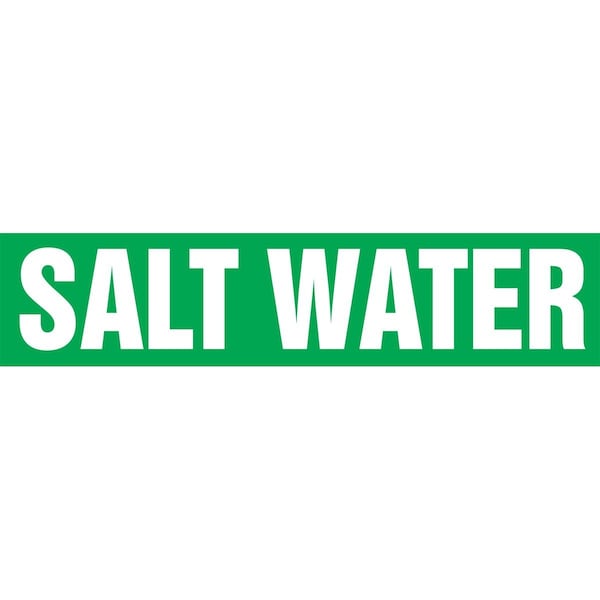 Accuform ASME ANSI PIPE MARKER SALT WATER RPK619STB - main