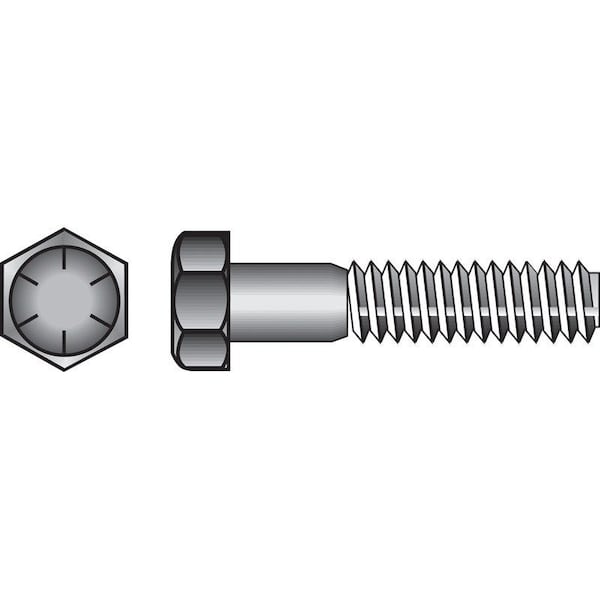 Hillman 9/16 in. D X 3 in. L Heat Treated Steel Hex Head Cap Screw, 25PK 220304 - main