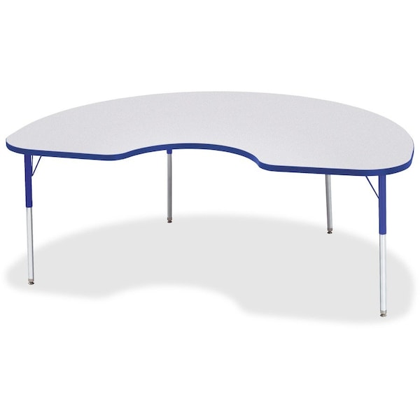 Jonti-Craft Berries Kidney Activity Table, 48 in. x 72 in., A-height, Freckled Gray/Blue/Gray 6423JCA003 - main